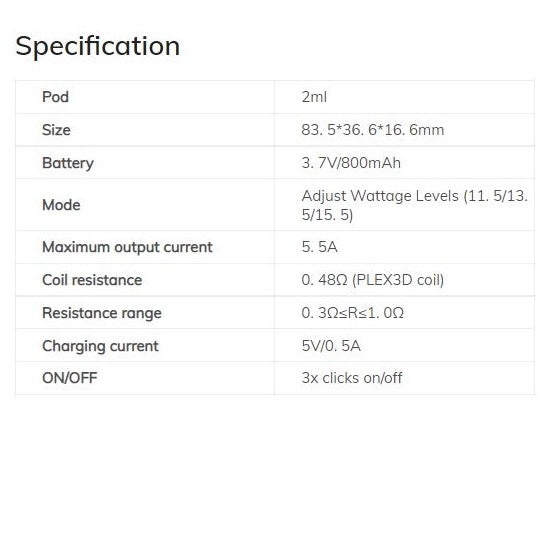 Innokin EQs 800mAh Pod System