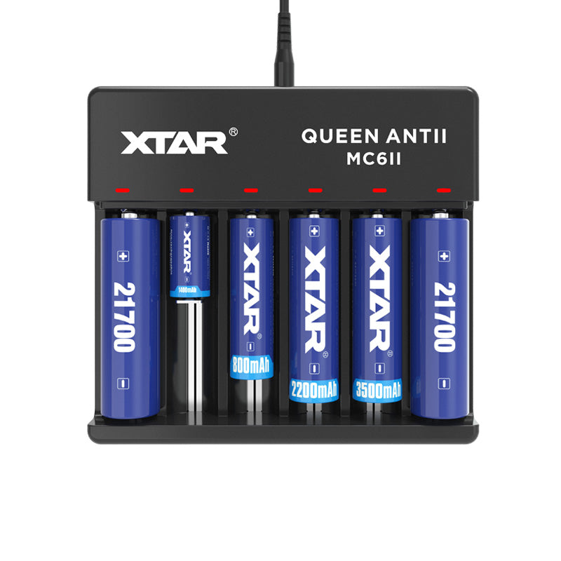 XTAR Queen Anti MC6II 6-Bay Charger